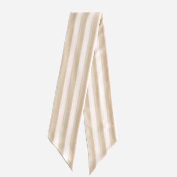 New Madewell Silk Twill Tie Faded Khaki - Picture 2 of 4